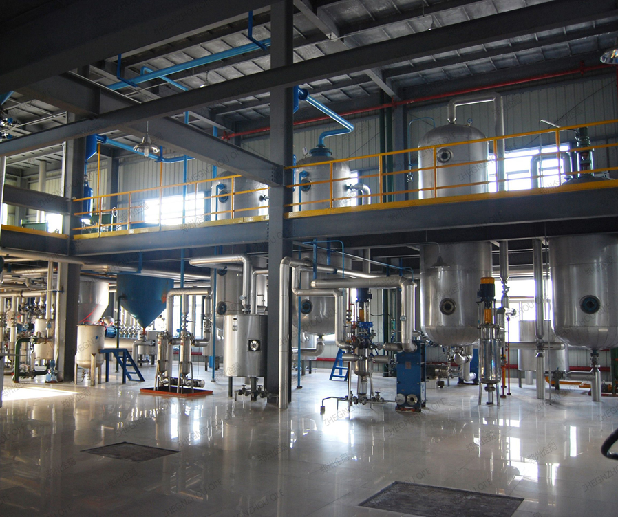 Planta de refinería de aceite de soja